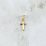 Dije Cruz 0.25gr / 1.6cm / Oro Amarillo 18K ©