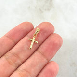 Dije Cruz 0.25gr / 1.6cm / Oro Amarillo 18K ©