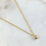 Set Cadena Lazo 0.95gr / 50cm / 1.2mm + Dije Corazón 0.3gr / 1cm Troquelado 1.25gr Oro Amarillo 18K (Oferta)