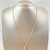 Set Cadena Lazo 0.95gr / 50cm / 1.2mm + Dije Corazón 0.3gr / 1cm Troquelado 1.25gr Oro Amarillo 18K (Oferta)