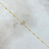 Rosario Virgen Milagrosa 2.75gr / 50cm / 2mm Bolas Lisas Crúz Lisa Oro Amarillo +4 18K *