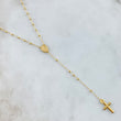 Rosario Virgen Milagrosa 2.75gr / 50cm / 2mm Bolas Lisas Crúz Lisa Oro Amarillo +4 18K *