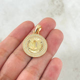 Dije Medalla Letra J 4.55gr / 3cm / Oro Amarillo 18K