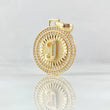 Dije Medalla Letra J 4.35g / 3.1cm Oro Amarillo 18K