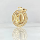 Dije Medalla Letra J 4.3gr / 3cm / Oro Amarillo 18K