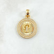 Dije Medalla Letra P 4.7gr / 3cm / Oro Amarillo 18K