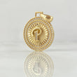 Dije Medalla Letra P 4.5gr / 3cm / Oro Amarillo 18K ©