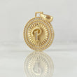 Dije Medalla Letra P 4.7g / 3.1cm Oro Amarillo 18K