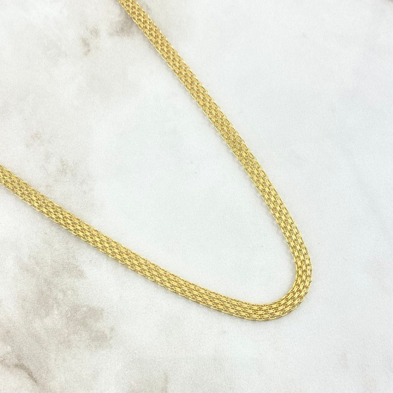 Cadena China 15.4gr / 60cm / 4.8mm Oro Amarillo +0 18K