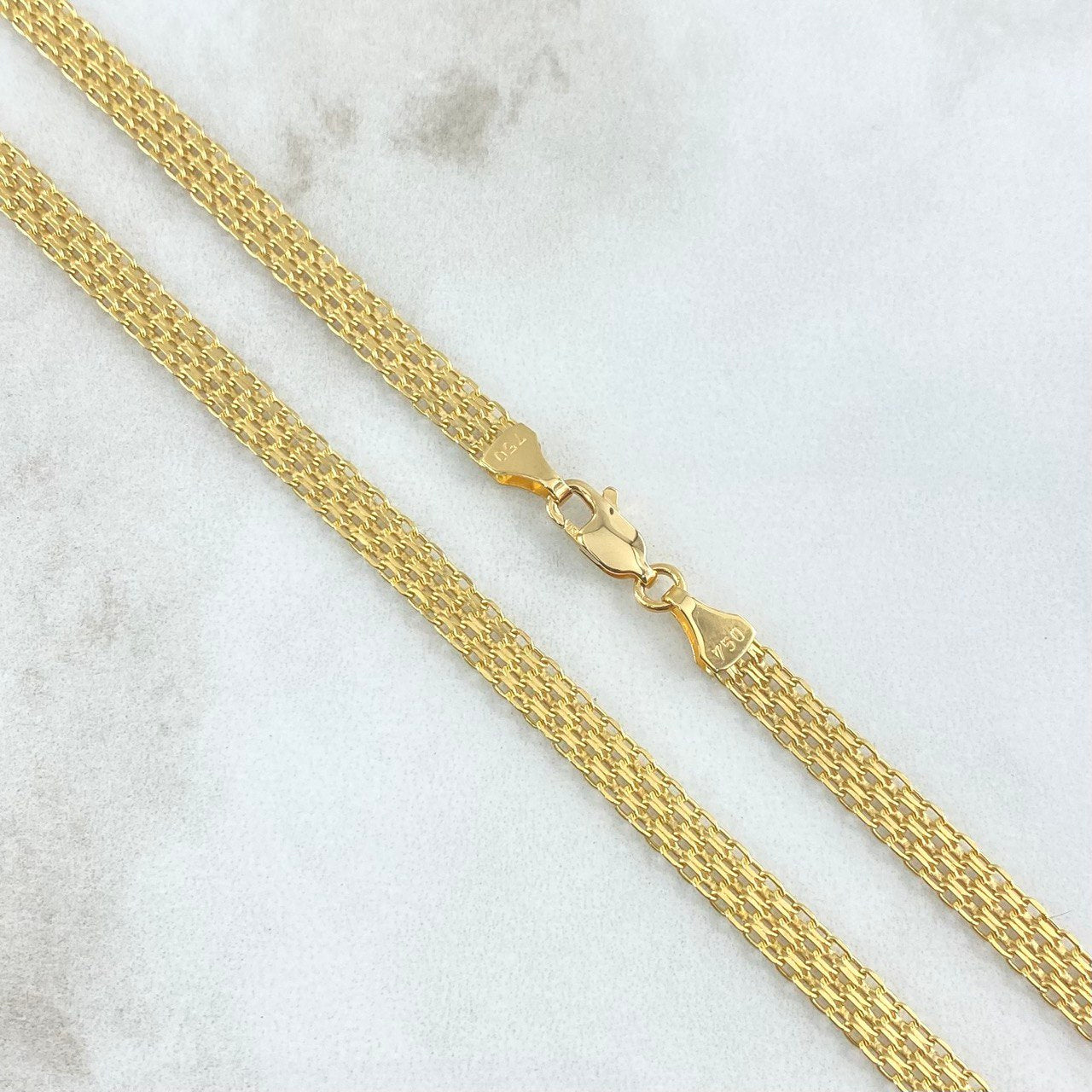 Cadena China 15.4gr / 60cm / 4.8mm Oro Amarillo +0 18K