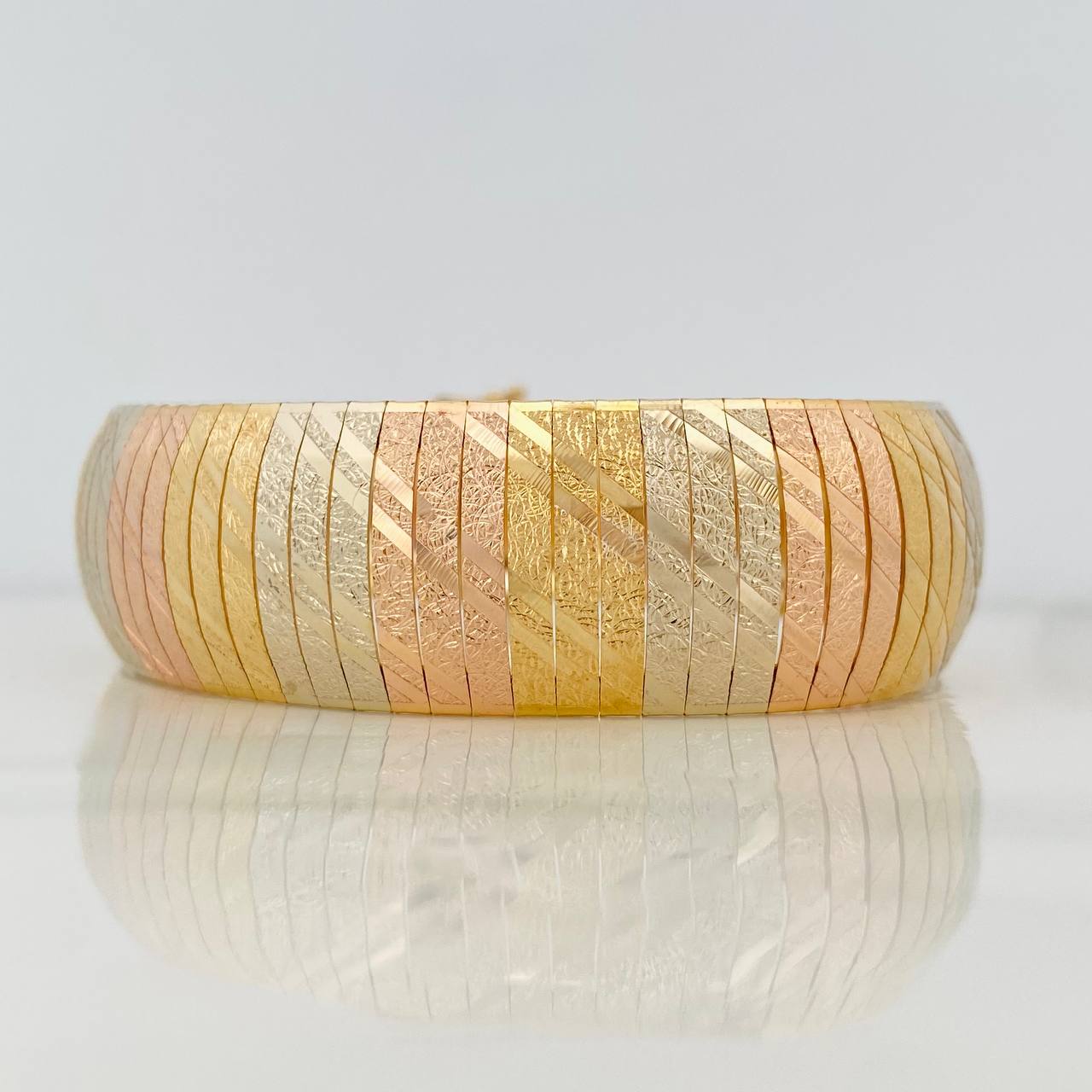 Pulso Destellos 38.5g / 20cm / 18.55mm Tres Oros 18K
