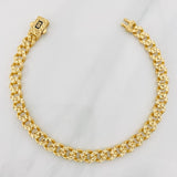 Pulso Cubana Infinito 8.1g / 20cm / 6.35mm Oro Amarillo 18K