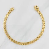 Pulso Cubana Infinito 6.05g / 19.05cm / 4.8mm Oro Amarillo 18K