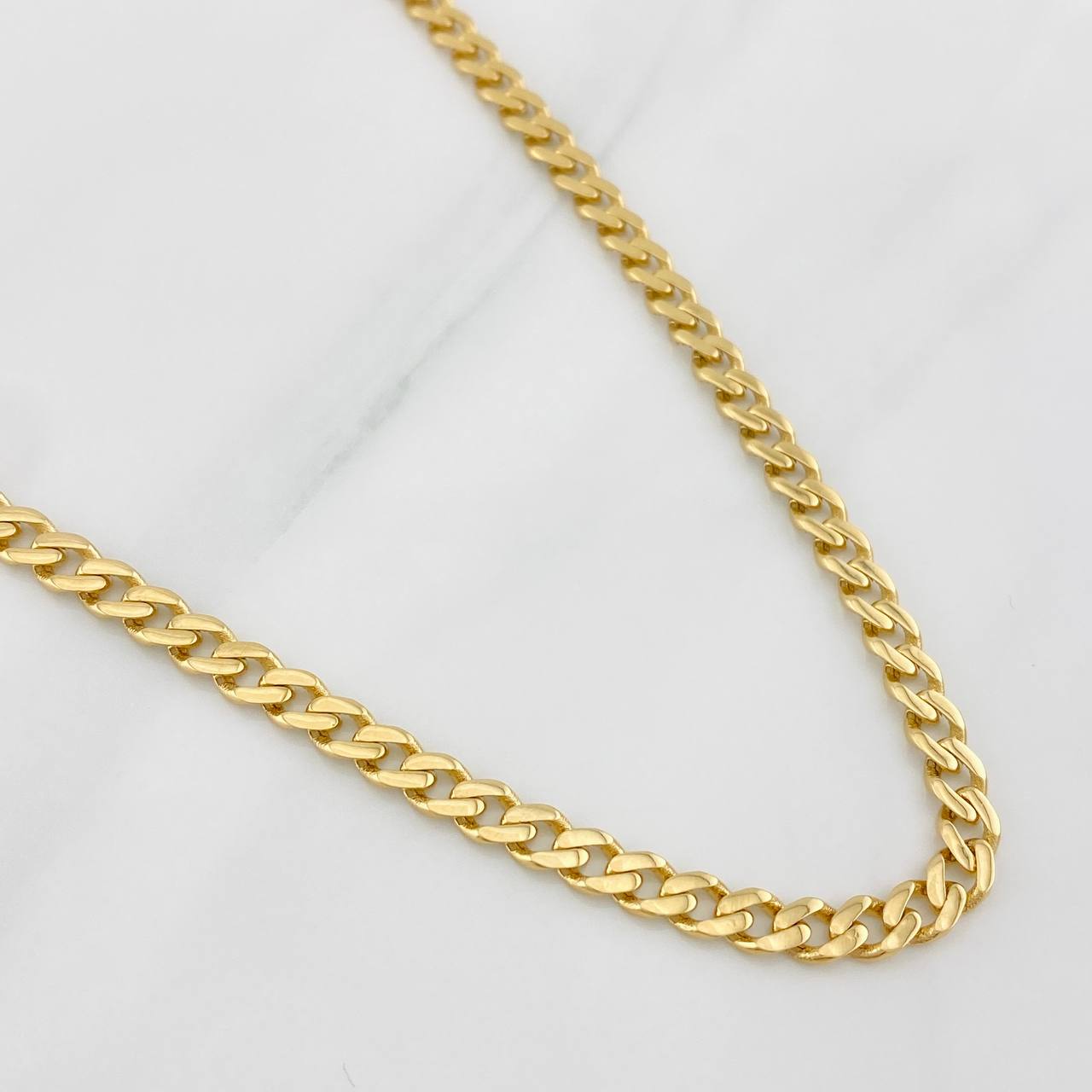 Cadena Cubana Infinito 16.6g / 60cm / 4.71mm Oro Amarillo 18K