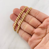 Cadena Cubana Infinito 16.6g / 60cm / 4.71mm Oro Amarillo 18K