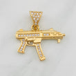 Dije Mini Uzi 2.45g / 2cm Oro Amarillo 18K