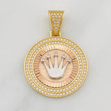 Dije Corona 6.95g / 3.05cm Tres Oros 18K