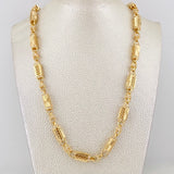 Cadena Rustica Malla Cilindrica 56.25g / 65cm / 6.55mm Oro Amarillo 18K