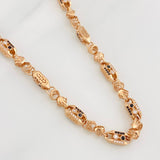 Cadena Rustica Malla 55.8g / 65cm / 5.1mm Oro Rosa 18K