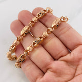 Cadena Rustica Malla 55.8g / 65cm / 5.1mm Oro Rosa 18K