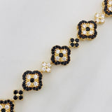 Pulso Trebol Flores 15.60g / 18.05cm / 10.13mm Oro Amarillo 18K