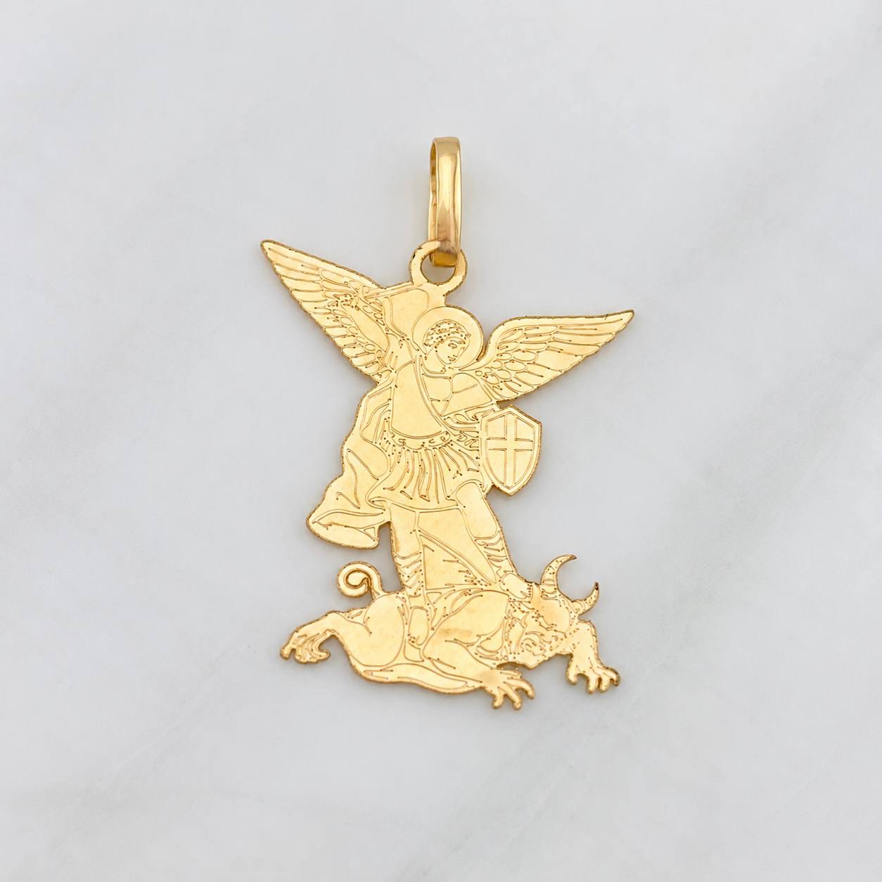 Dije San Miguel Arcángel 0.95g / 2.6cm Oro Amarillo 18K