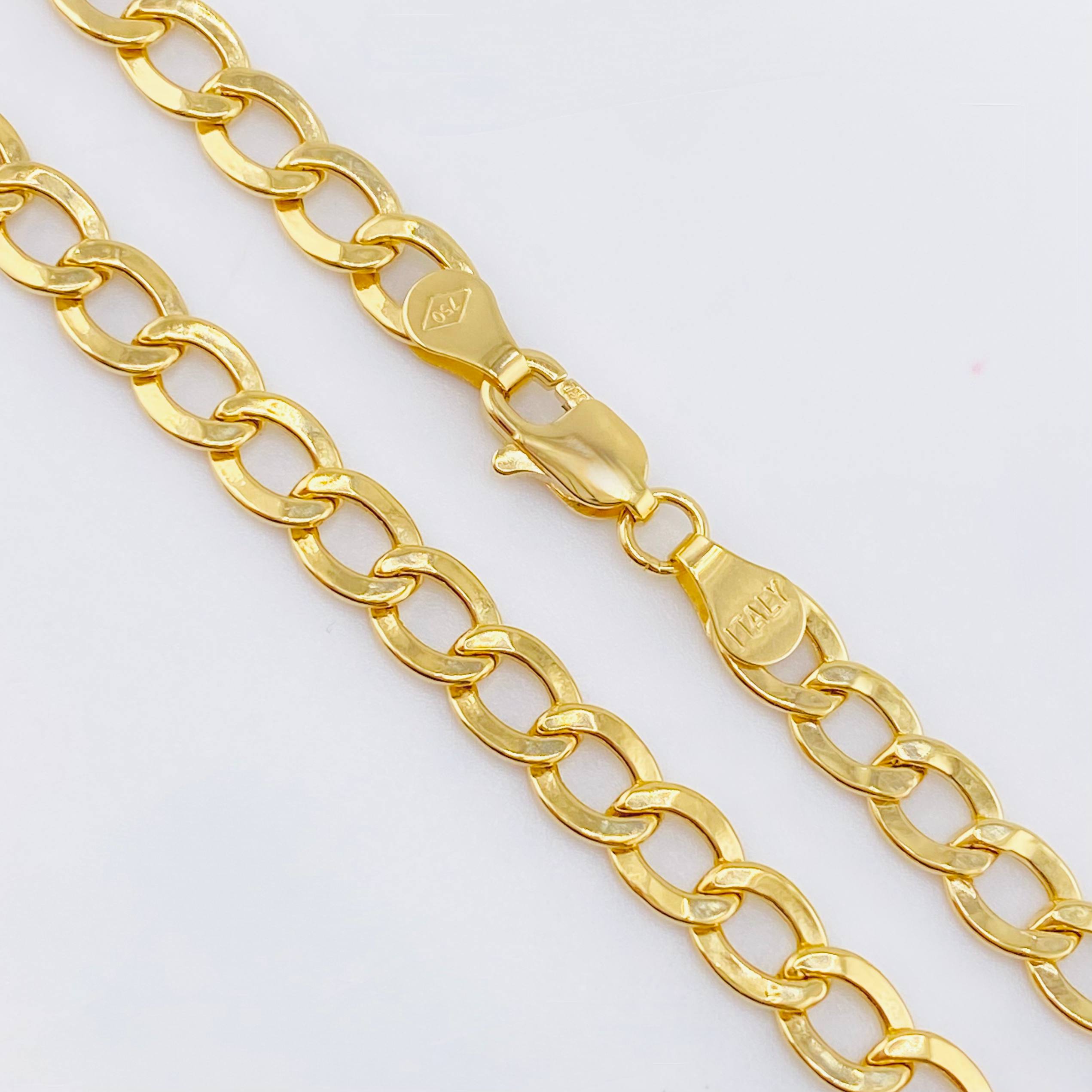 Cadena Cubana 12.4gr / 70cm / 4.9mm Oro Amarillo +1 18K