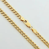 Cadena Cubana 9.3gr / 50cm / 4.5mm Oro Amarillo +1 18K ©