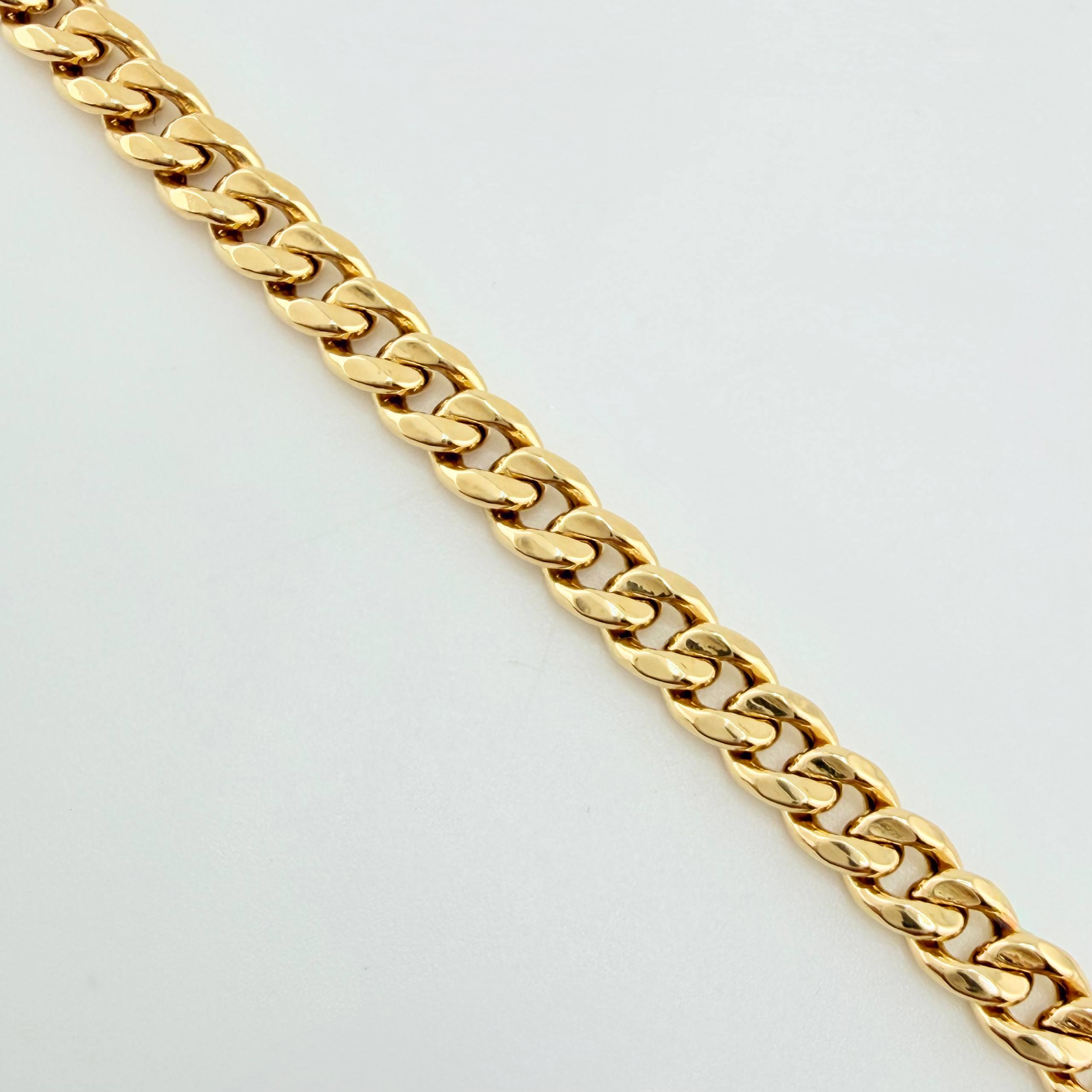 Cadena Cubana 9.4gr / 50cm / 4.5mm Oro Amarillo +1 18K *