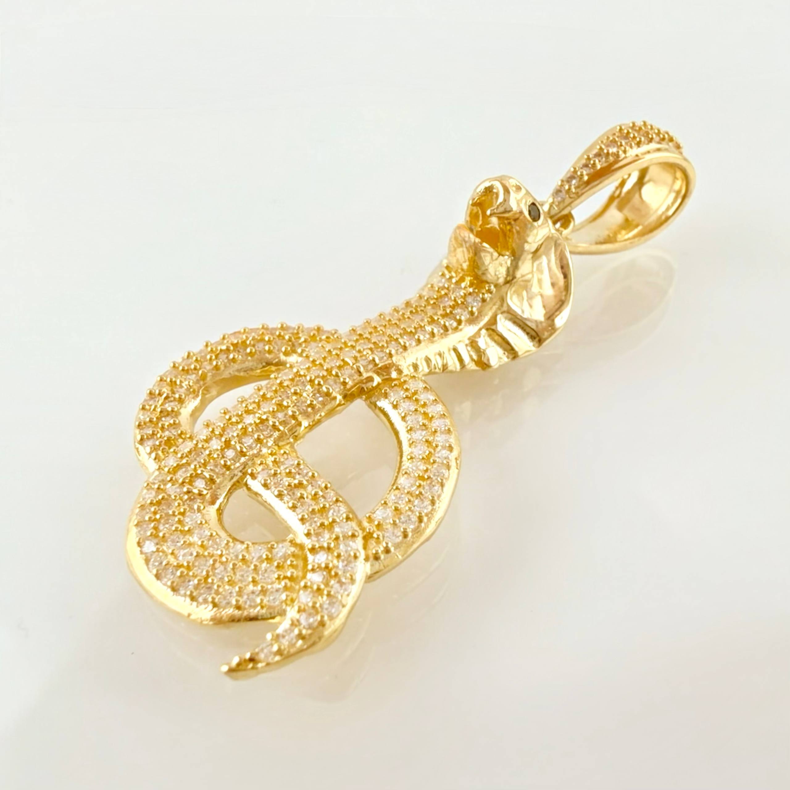 Dije Serpiente Cobra 7gr / 4.8cm / Oro Amarillo 18K