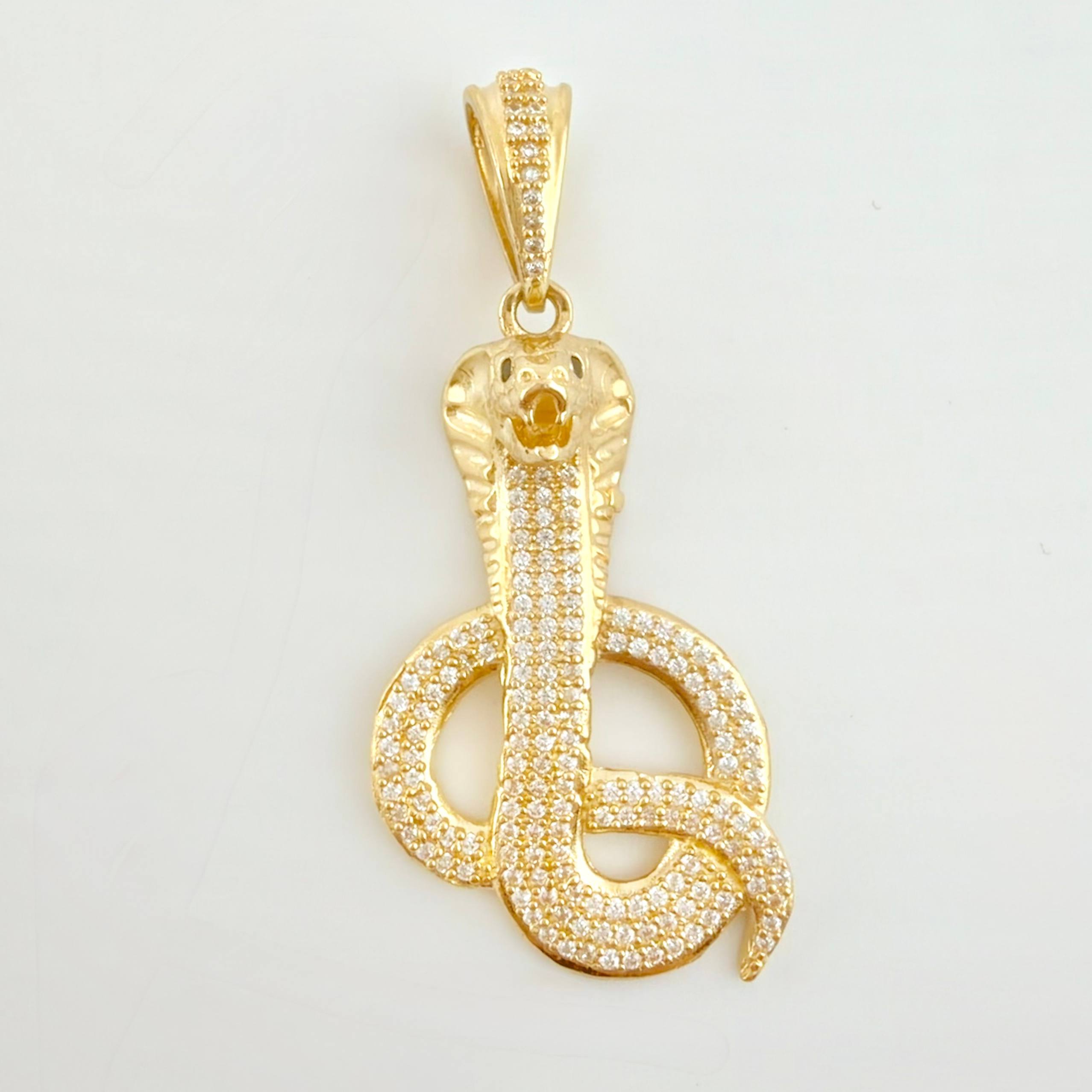 Dije Serpiente Cobra 7gr / 4.8cm / Oro Amarillo 18K