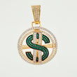 Dije Silueta Signo Dolar Movil 12.95gr / 4.4cm / Oro Amarillo 18K