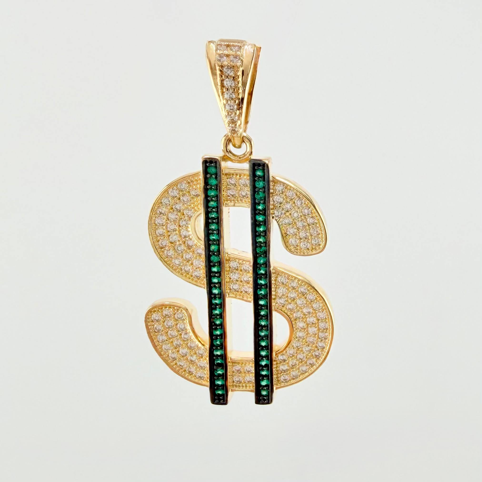 Dije Signo Dolar 7gr / 4cm / Oro Amarillo 18K *
