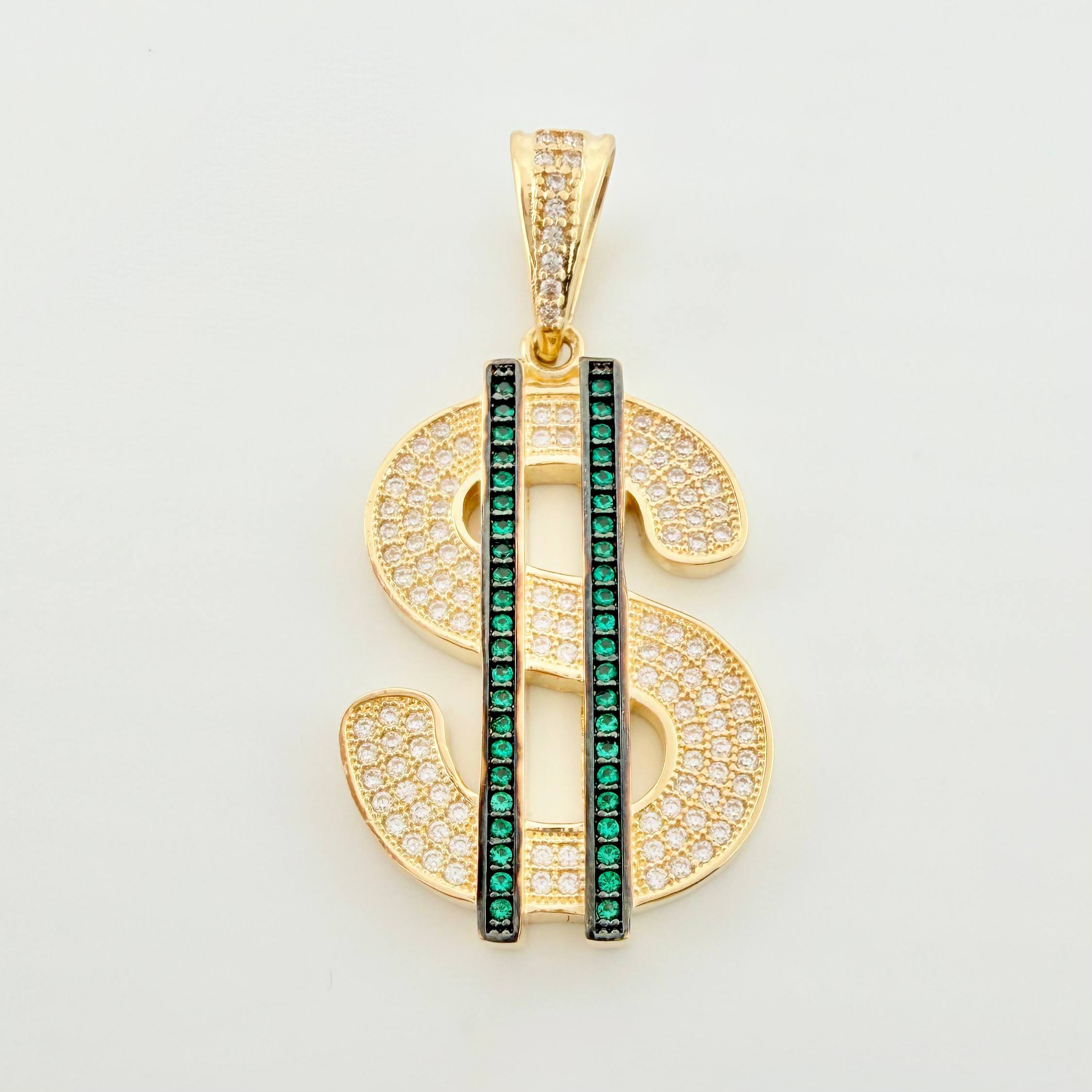 Dije Signo Dolar 7gr / 4cm / Oro Amarillo 18K *