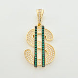 Dije Signo Dolar 7gr / 4cm / Oro Amarillo 18K *