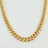 Cadena Cubana 24.55gr / 60cm / 8.5mm Oro Amarillo +1 18K