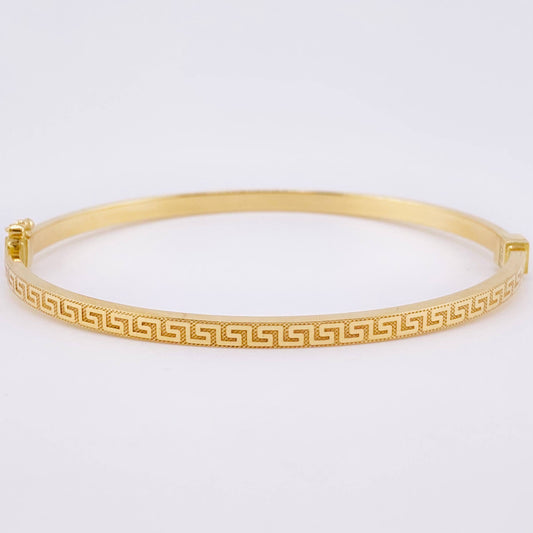 Pulso Aro Tribal 4.75gr / 18.5cm / 3.15mm Oro Amarillo 18K