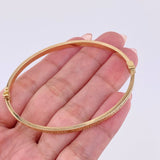 Pulso Aro Tribal 4.75gr / 18.5cm / 3.15mm Oro Amarillo 18K