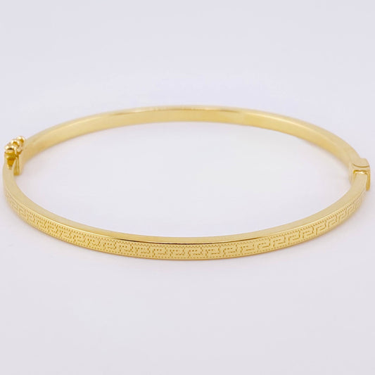 Pulso Aro Tribal 4.85gr / 18.5cm / 3.15mm Oro Amarillo 18K