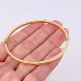 Pulso Aro Tribal 4.85gr / 18.5cm / 3.15mm Oro Amarillo 18K
