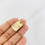 Dije Placa Corona 3.7g / 3cm Oro Amarillo 18K