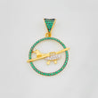Dije Avioneta 2.55g / 3cm Tres Oros 18K