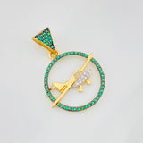 Dije Avioneta 2.55g / 3cm Tres Oros 18K