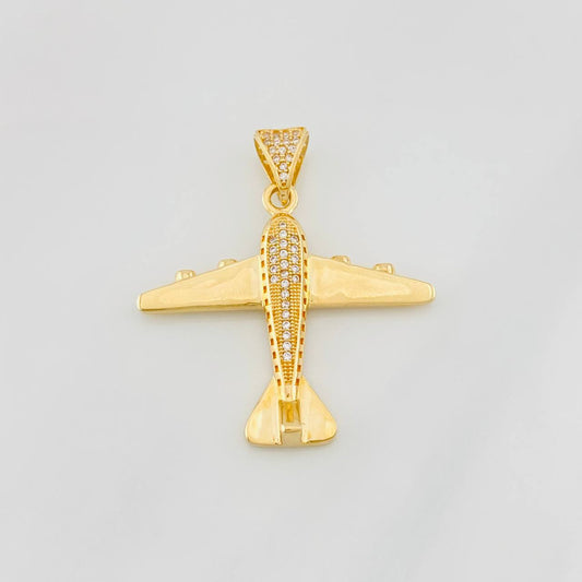Dije Avión 5.65g / 3.9cm Oro Amarillo 18K