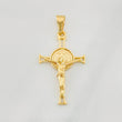 Dije Cruz Cristo San Benito 2.85g / 4.2cm Oro Amarillo 18K