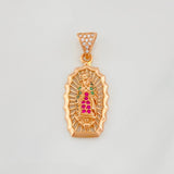 Dije Virgen de Guadalupe 2.9g / 3cm Oro Rosa 18K