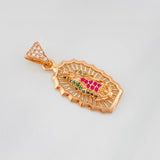 Dije Virgen de Guadalupe 2.9g / 3cm Oro Rosa 18K