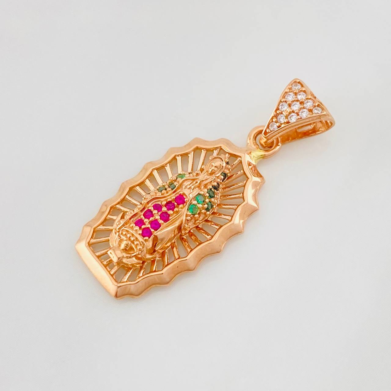 Dije Virgen de Guadalupe 2.9g / 3cm Oro Rosa 18K