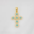 Dije Cruz Tupida 1.35g / 2.6cm Oro Amarillo 18K
