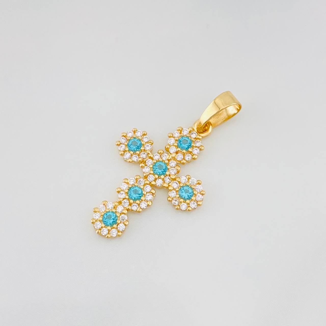 Dije Cruz Tupida 1.35g / 2.6cm Oro Amarillo 18K